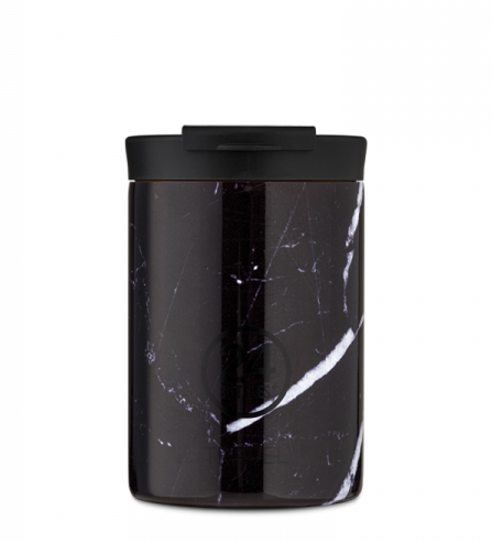 Actual product image 24 Bottles Thermo mug Travel Tumbler 0.35 l Black Marble