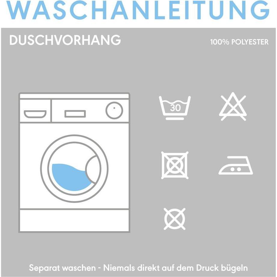 Thumbnail - Sealskin, Duschvorhang, Linje (180 x 200 cm)