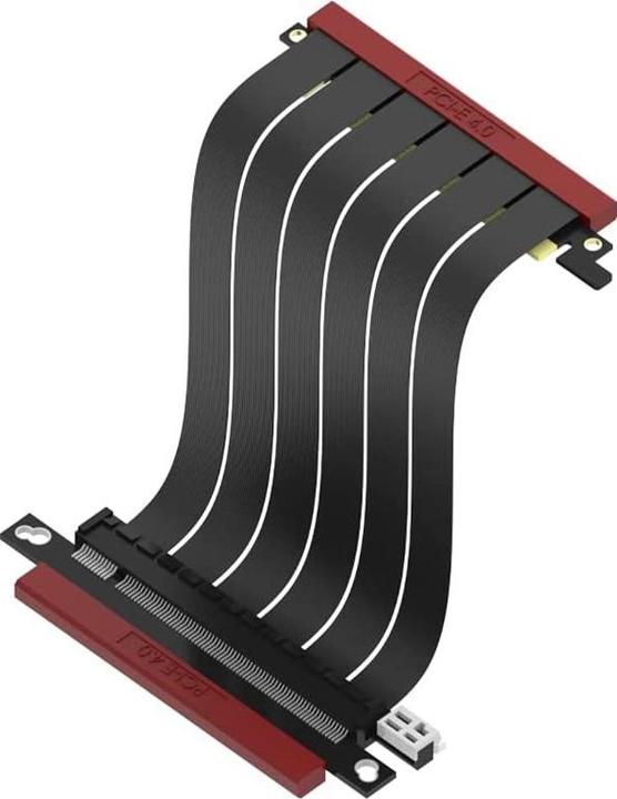 Image du produit Ssupd Câble plat Riser - PCIe 4.0, 140mm, coudé