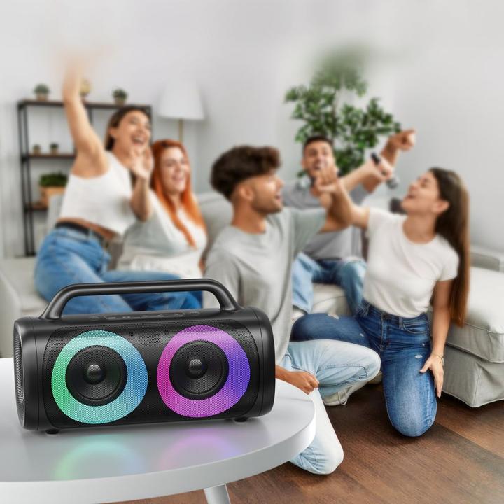 Produktbild Joyroom 5.1 Wireless Bluetooth Speaker with LED Color Illumination Black (JR-MW02) (6 h, Akkubetrieb)
