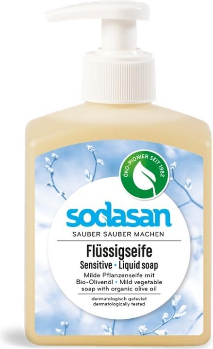 Sodasan Pflanzenseife Liquid sensitive Bio (Flüssigseife, 300 ml)