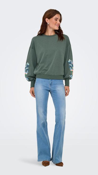 Immagine prodotto Only Vestibilità regolare Scollo rotondo Polsini a coste Spalla scesa Felpa Felpa (XS)