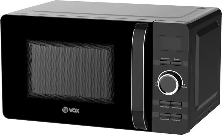 Actual product image Vox microvawe oven MD30B (20 L, power: 700 W, 8 prog., black) (20 l)