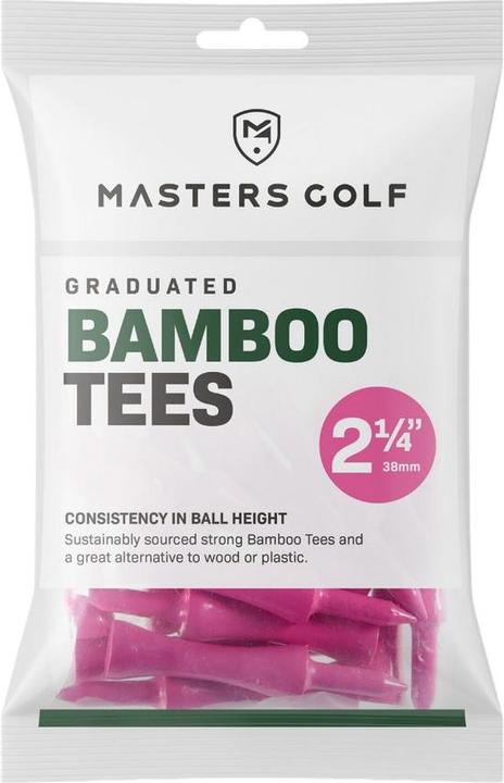 Masters Bamboo Graduated Golf Tees (Pack of 20)
