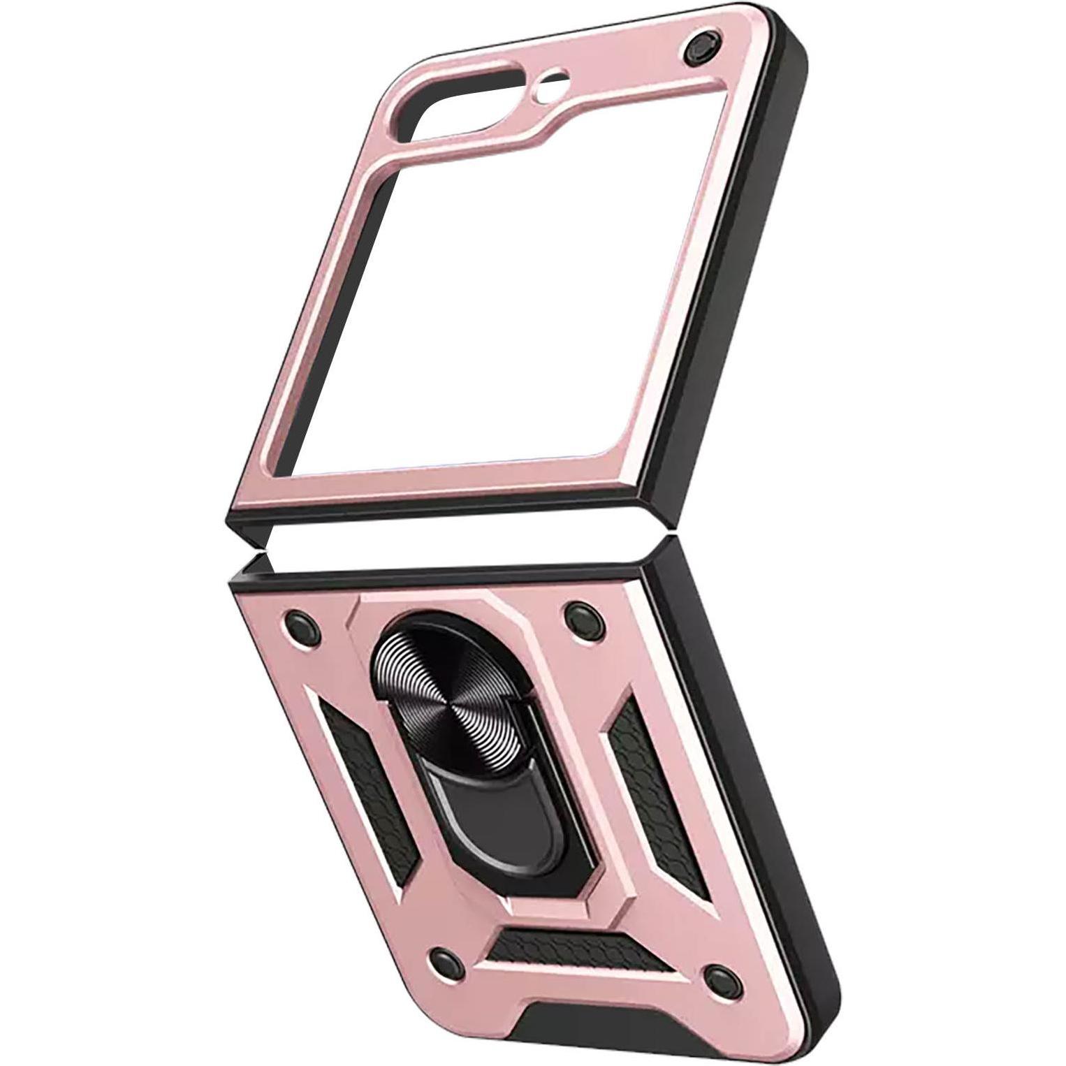 Thumbnail - Avizar Skin ArmoRing Hülle Series (Samsung Galaxy Z Flip5), Smartphone Hülle, Rosa