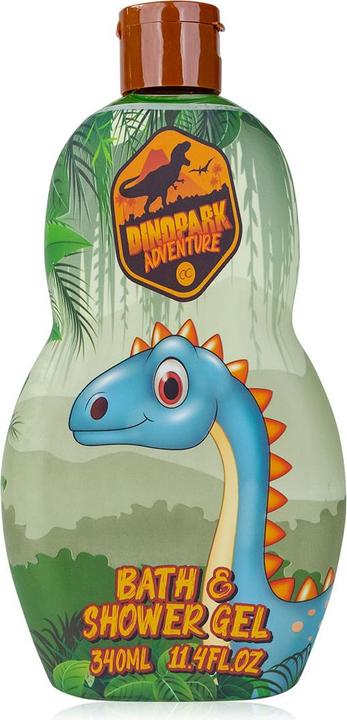 Immagine prodotto Accentra Gel bagno e doccia DINOPARK ADVENTURE in flacone, 340ml, fragranza: mela, colore: verde/arancione (340 ml)