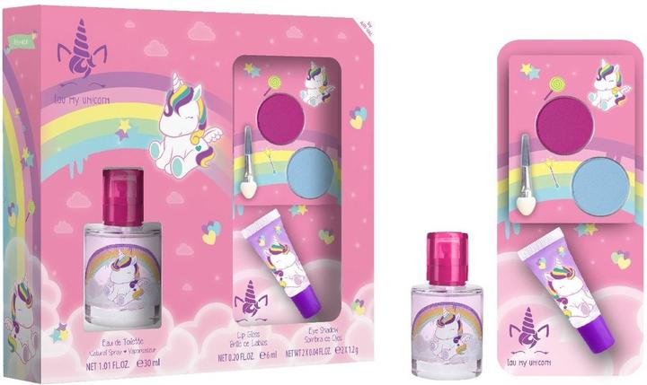 Actual product image Disney Unicorn Set Eau de Toilette 30ml + Lipgloss + Eyeshadow (Perfume set)