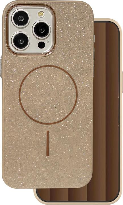 Image du produit OEM Glitter Thin Mag case for iPhone 16 Pro Max 6,9" brown (Apple iPhone 16 Pro Max)