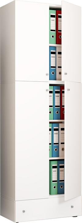Produktbild VCM Büroschrank Aktenschrank Lona 5-fach Schublade Drehtüren (70 x 39 x 200 cm)