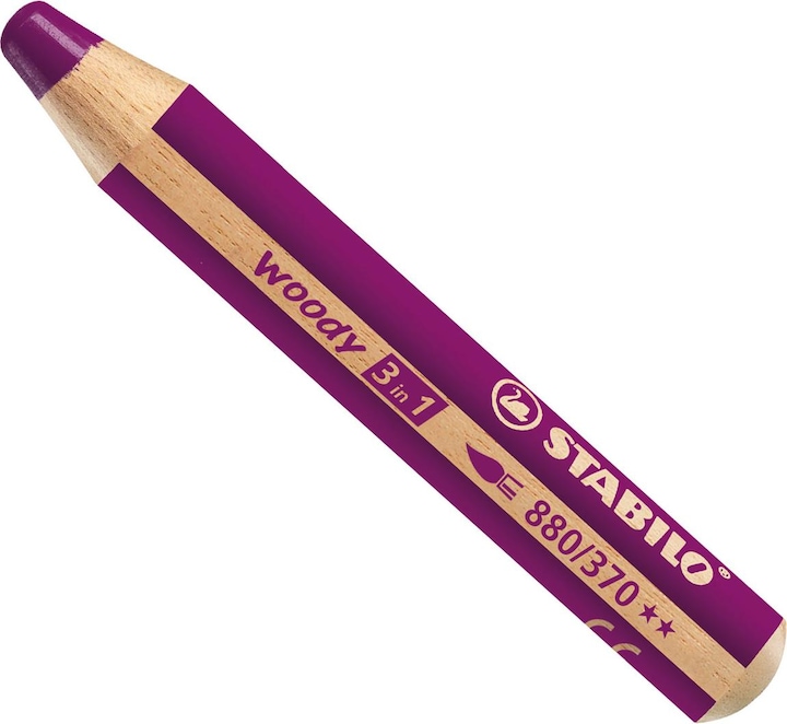 Actual product image STABILO woody 3 in 1 coloured pencil (Heather, 1 x)