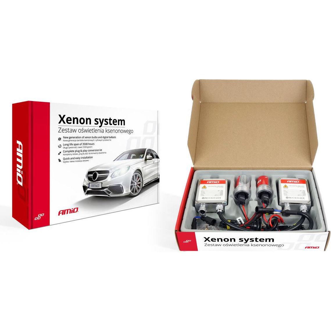 Amio, Illuminazione auto, Set 1103 h8 h9 h11 4300k (H8, H9, H11)