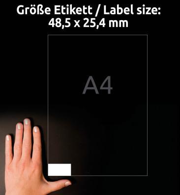 Actual product image Avery Universal labels