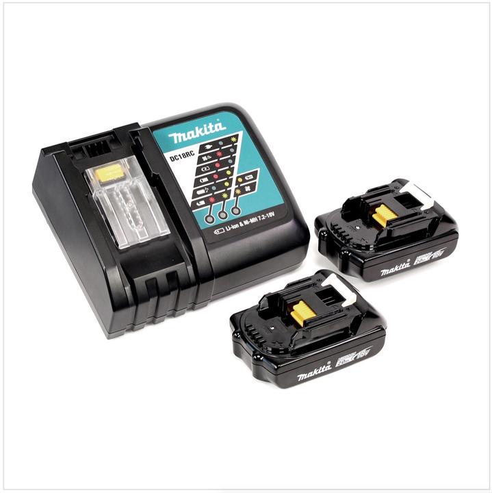 Produktbild Makita DDF 458 RAJ Akku Bohrschrauber 18 V 91 Nm + 2x Akku 2,0 Ah + Ladegerät + Makpac