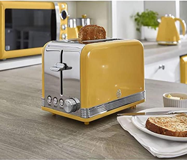 Productafbeelding Swan Retro Set Ontbijtketel Geel (1.80 l)