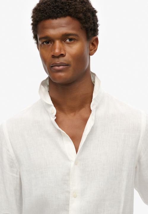 Actual product image Superdry VACATION L/S LINEN SHIRT Heren Overhemd (M)