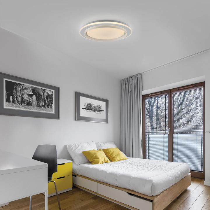Produktbild Just Light LED Deckenlampe LAGO CCT dimmbar Fernbedienung rund 30min Timer, CCT (4600 lm)