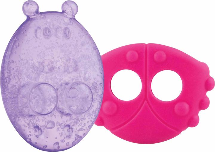Actual product image Nuby Cooling bite ring animals with cover (3 Months)