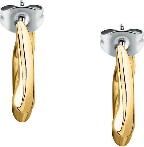 Produktbild Trussardi Graceful gold-plated T-Design hoop earrings TJAXA05