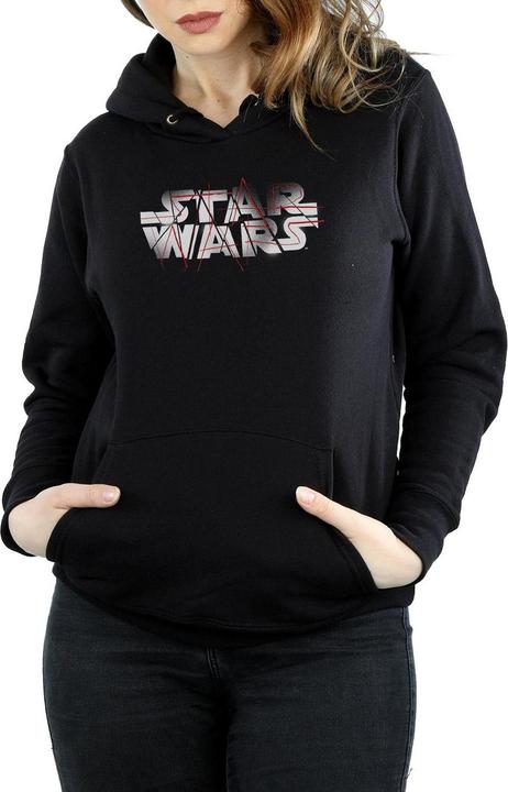 Actual product image Star Wars Womens/Ladies The Last Jedi Spray Logo Hoodie (XXL)