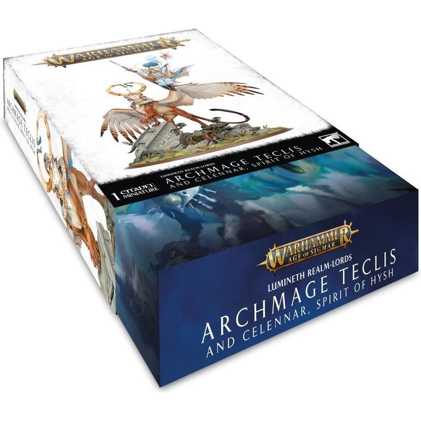 Thumbnail - Games Workshop Lumineth Realm-Lords - Teclis and Celennar Archmage, Spirit of Hysh (Kunststoff)