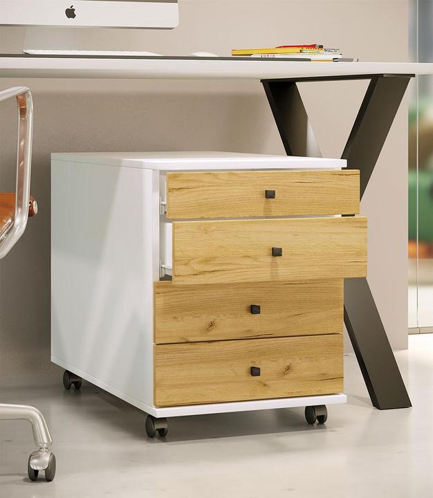 Image du produit VCM Caisson roulant en bois Tiroir Lona (42 x 75 cm)