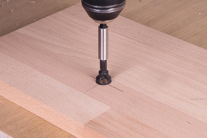 Image du produit wolfcraft wolfcraft 1 Querlochsenker WS, Schaft 6-kt., ø12mm (12 millimètres)