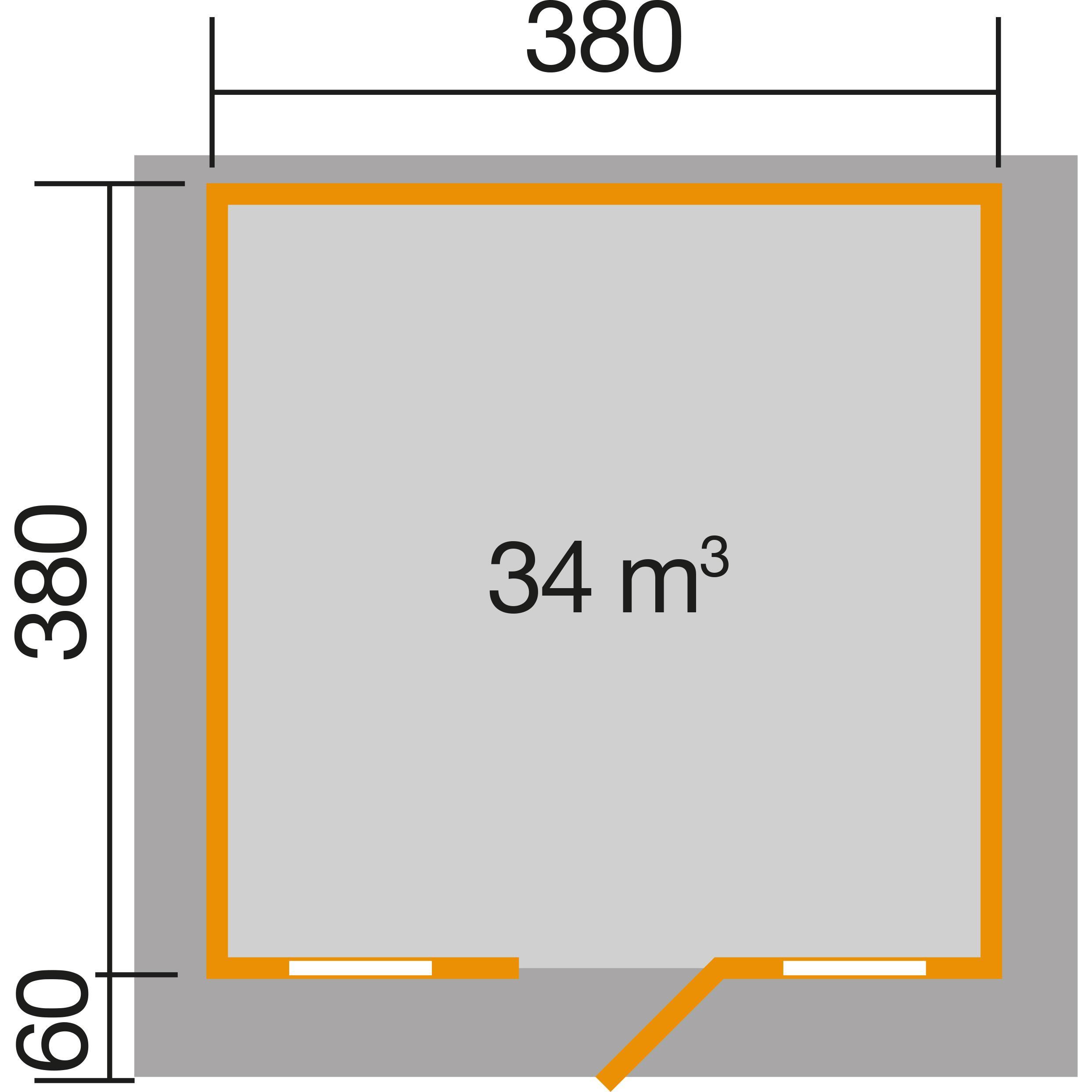 Thumbnail - Weka Holzbau, Gartenhaus + Gartenschrank, 110 Gr.2