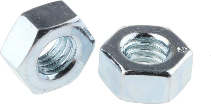 Produktbild RS PRO Muttern Stahl verzinkt M6 DIN 934 (M6)