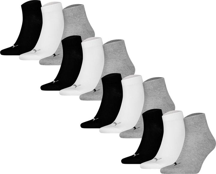 Grey, Black, White