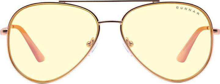 Gunnar Maverick Computerbrille - Amber Glas, roségold