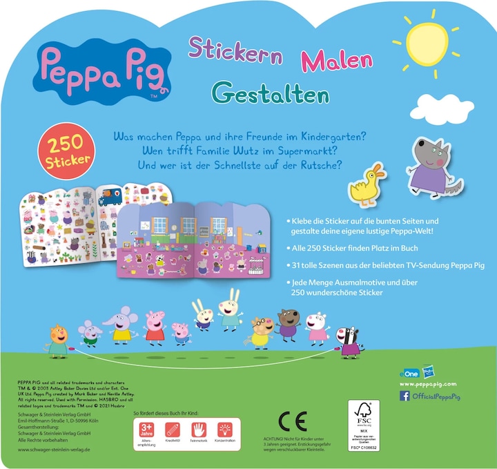 Produktbild Peppa Pig Stickern Malen Gestalten