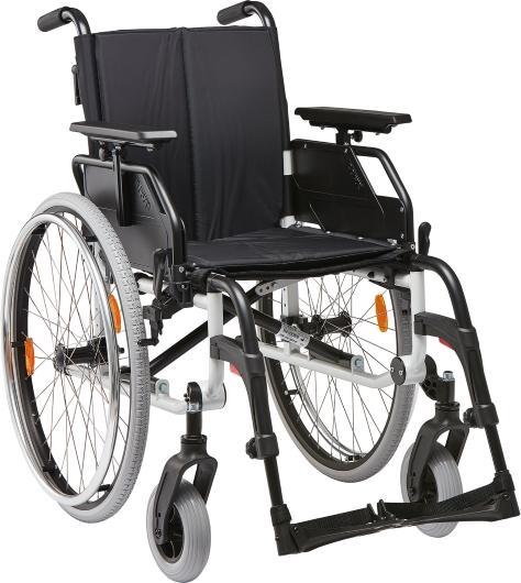Actual product image Dietz Fauteuil roulant léger et pliable Caneo S avec frein pour accompagnateur 48 cm