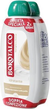 Borotalco Feuchtigkeitsspendendes Duschgel Vanille und Hafer, Badeschaum, feuchtigkeitsspendende und nährende (600 ml)
