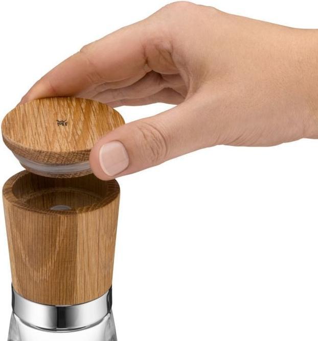 Produktbild WMF Gewürzmühle Salzmühle Pfeffermühle Ceramill Nature Holz Glas Keramikmahlwerk (Pfeffer, Salz)