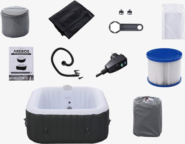 Immagine prodotto Arebos Idromassaggio gonfiabile (4 Persone)