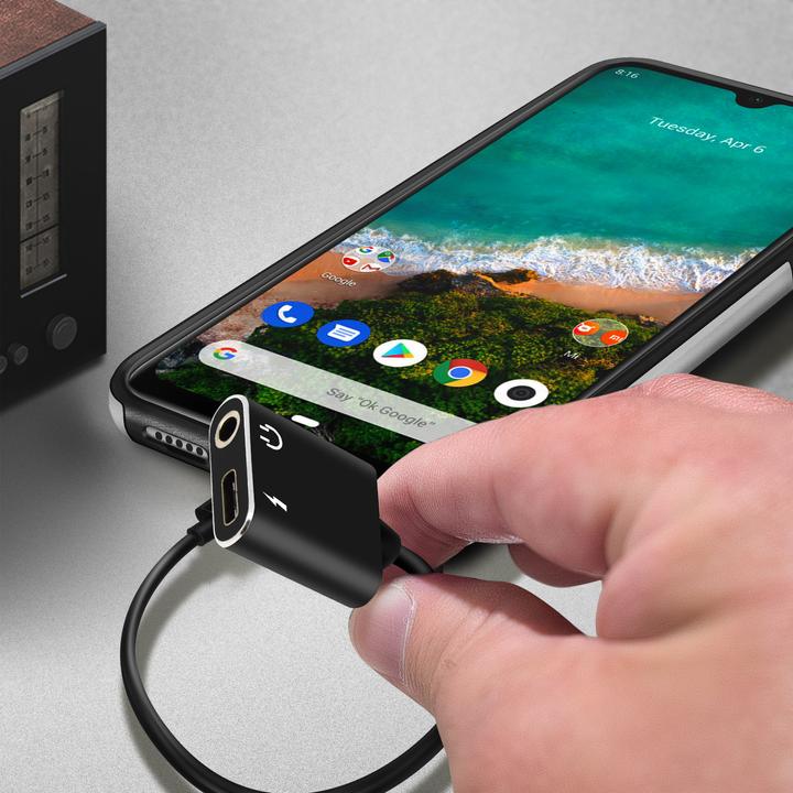 Actual product image Avizar USB-C audio/charging adapter (USB Type C, USB B)