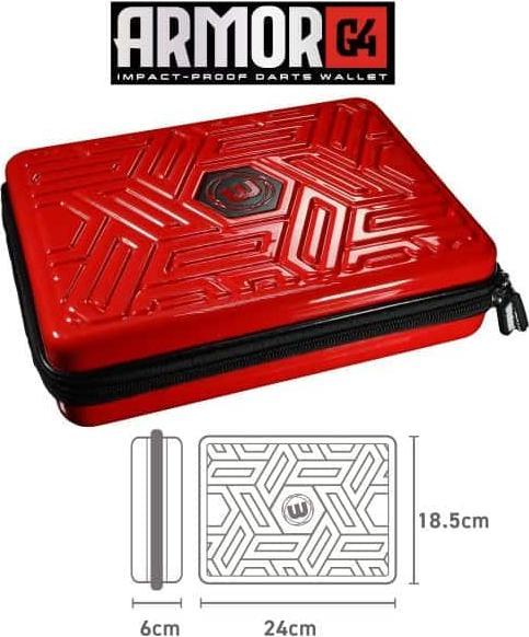Image du produit Winmau Étui à fléchettes Armor G4 Rouge