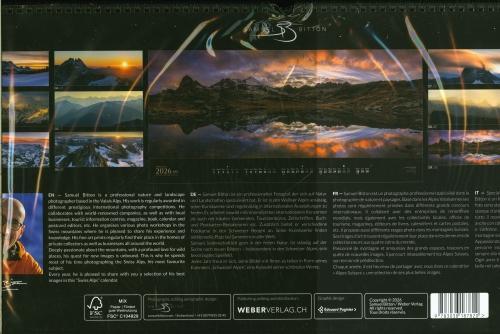 Immagine prodotto Schweizer Alpen Kalender 2026 (59 x 29 cm)