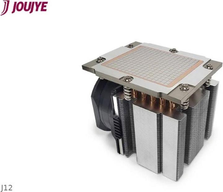 Immagine prodotto Dynatron J12 AMD Genoa SP5 cooler 3U attivo in alluminio con alette impilate e tubi di calore in rame. (105 mm)