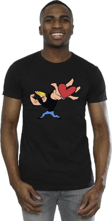 Actual product image Johnny Bravo Mens Heart Present T-Shirt (S)