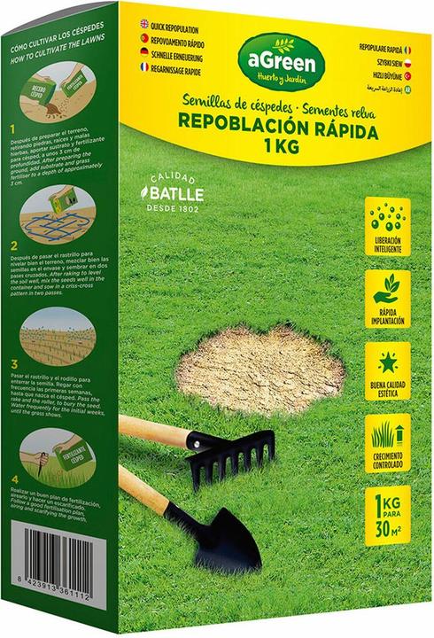 Agreen Quick repopulation grass 1kg (Gazonzaad)