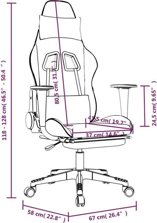 Produktbild vidaXL Gaming-Stuhl
