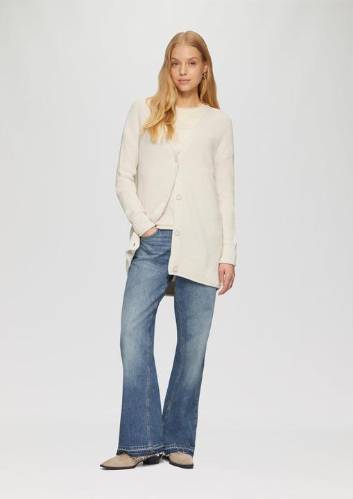 Produktbild s.Oliver Strickjacke Lange Strickjacke mit Strukturmuster (XS)