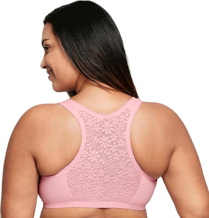 Actual product image Glamorise Rame Front Close Cotton Bra (85 E)