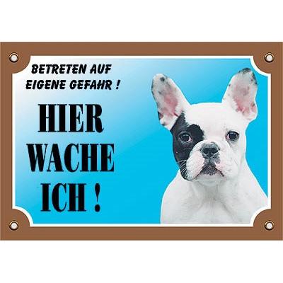 Nobby, Sicherheitskennzeichnung, Warntafel Französische Bulldogge