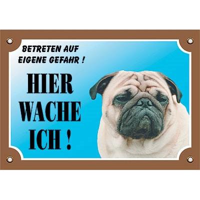 Nobby, Sicherheitskennzeichnung, Warntafel Mops