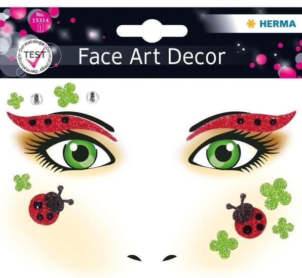 Actual product image HERMA Face Art Sticker