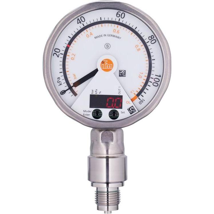 IFM Drucksensor 1 St. PG2437 -5 kPa bis 100 M12 1Öffner 1 Schliesser, Modulo elettronico