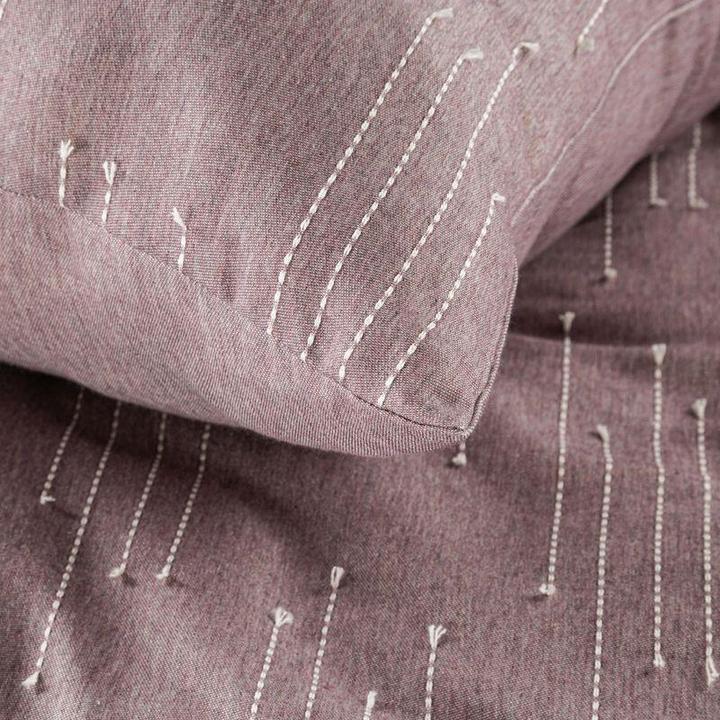 Image du produit Eurofirany TERRA COLLECTION AVINION8, 160 X 200 cm, 2 pcs. 70 X 80 cm, color : heather (Housse de couette, 160 x 200 cm)