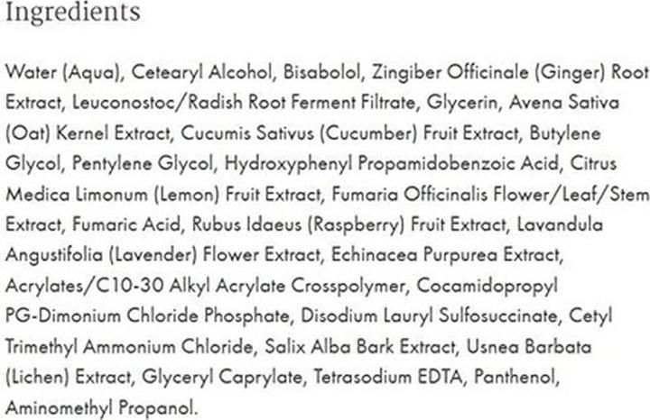 Nutritional values and ingredients Dermalogica Ultra Calming - Cleanser (Facial cleansing wipes, 500 ml)